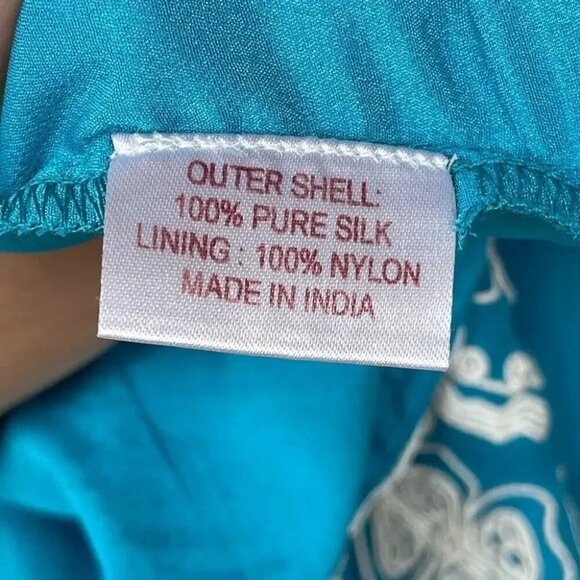 TANIA MOHAN TABLA GODDESS SILK SHORT DRESS XS - Picture 12 of 14